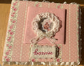 Custom Scrapbook — 12x12 - Embroidered Name - Lace/Trim - Patch