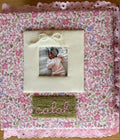 Custom Scrapbook — 8.5x11 - Embroidered Name - Lace/Trim - Patch